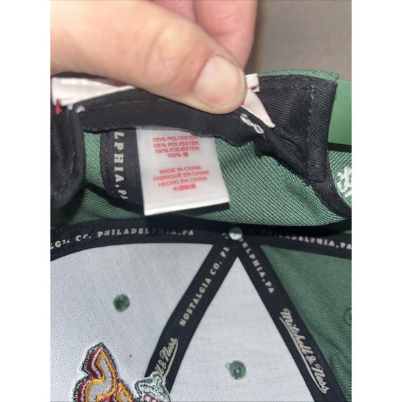 MENS MITCHELL & NESS NBA CONFERENCE PATCH SNAPBACK HWC SUPERSONICS - GREEN - Picture 10 of 10